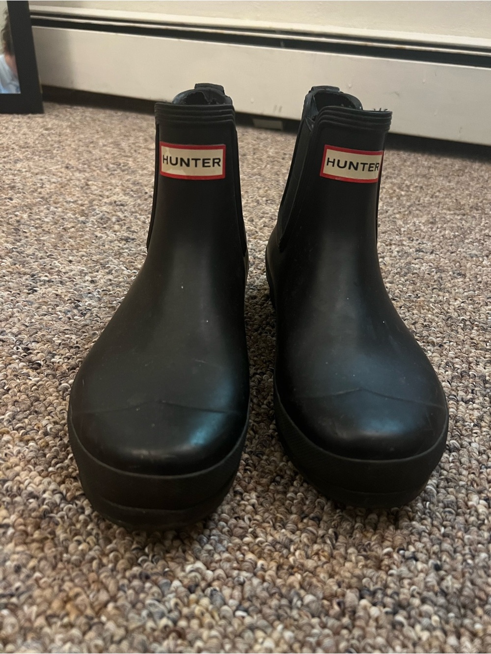 Hunter Black Chelsea Waterproof Short Rain Boots
